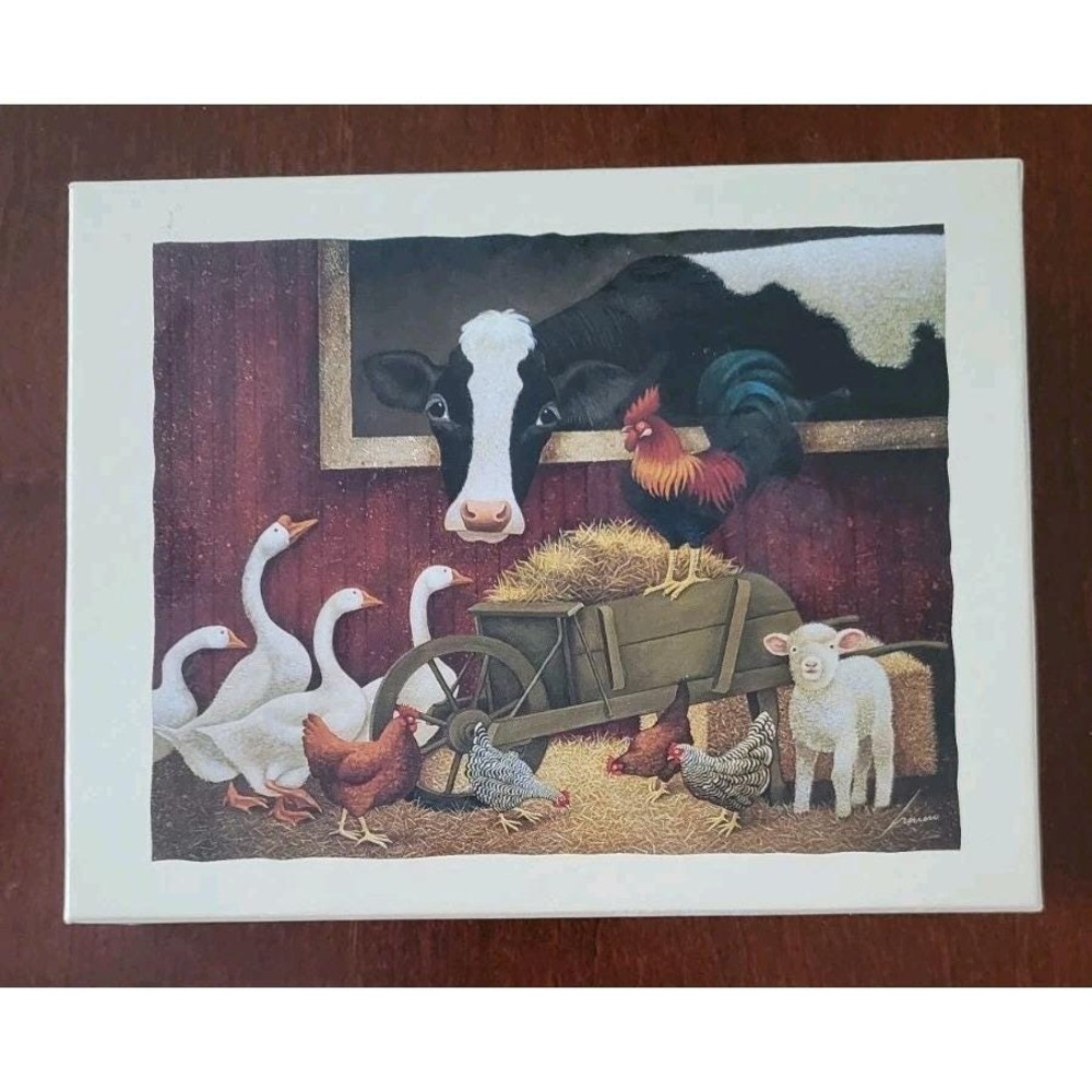 1996 Lang Deluxe Notecard Set Of 16 "All My Friends" By Lowell Herrero New